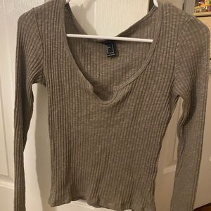 gray forever 21 top